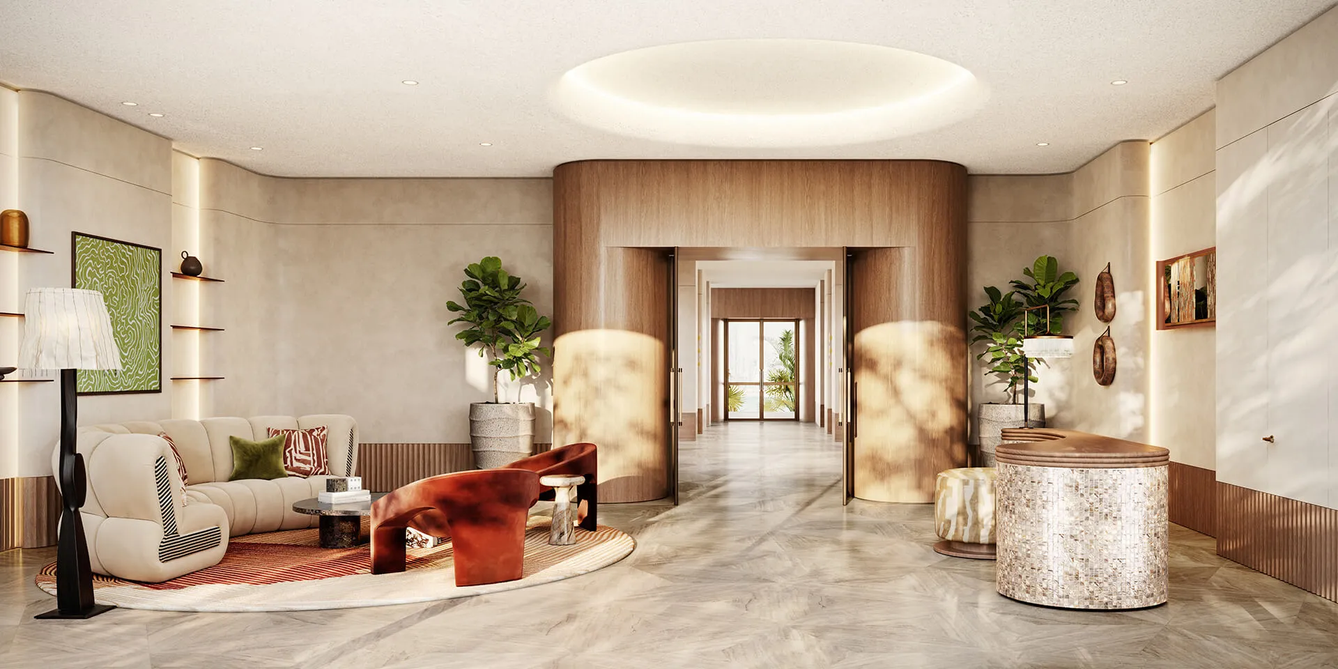 Arrival Lobby at Solaya by Meraas