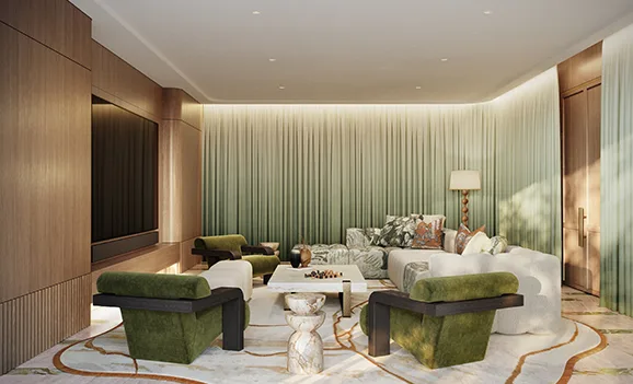 Media Room at Solaya by Meraas