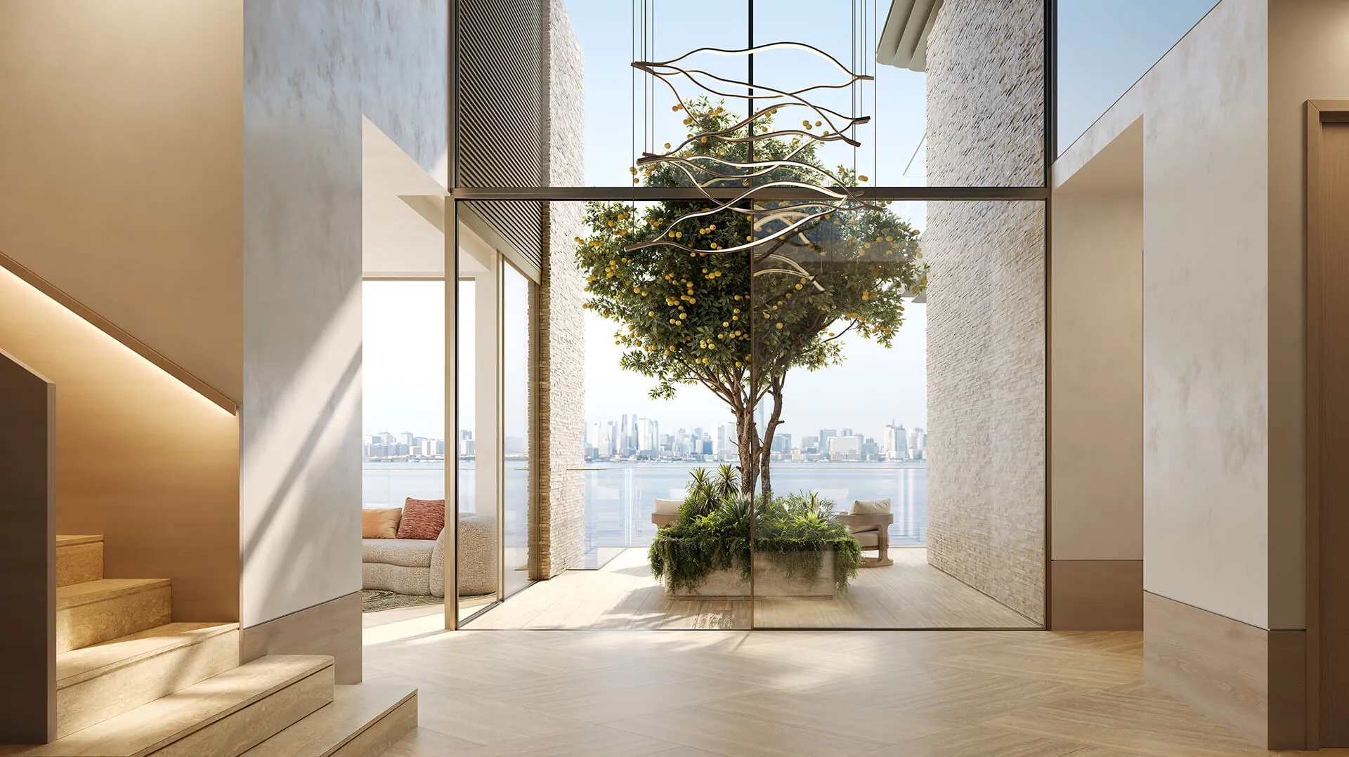 4‑Bedroom Duplex | Entrance Lobby at Solaya by Meraas