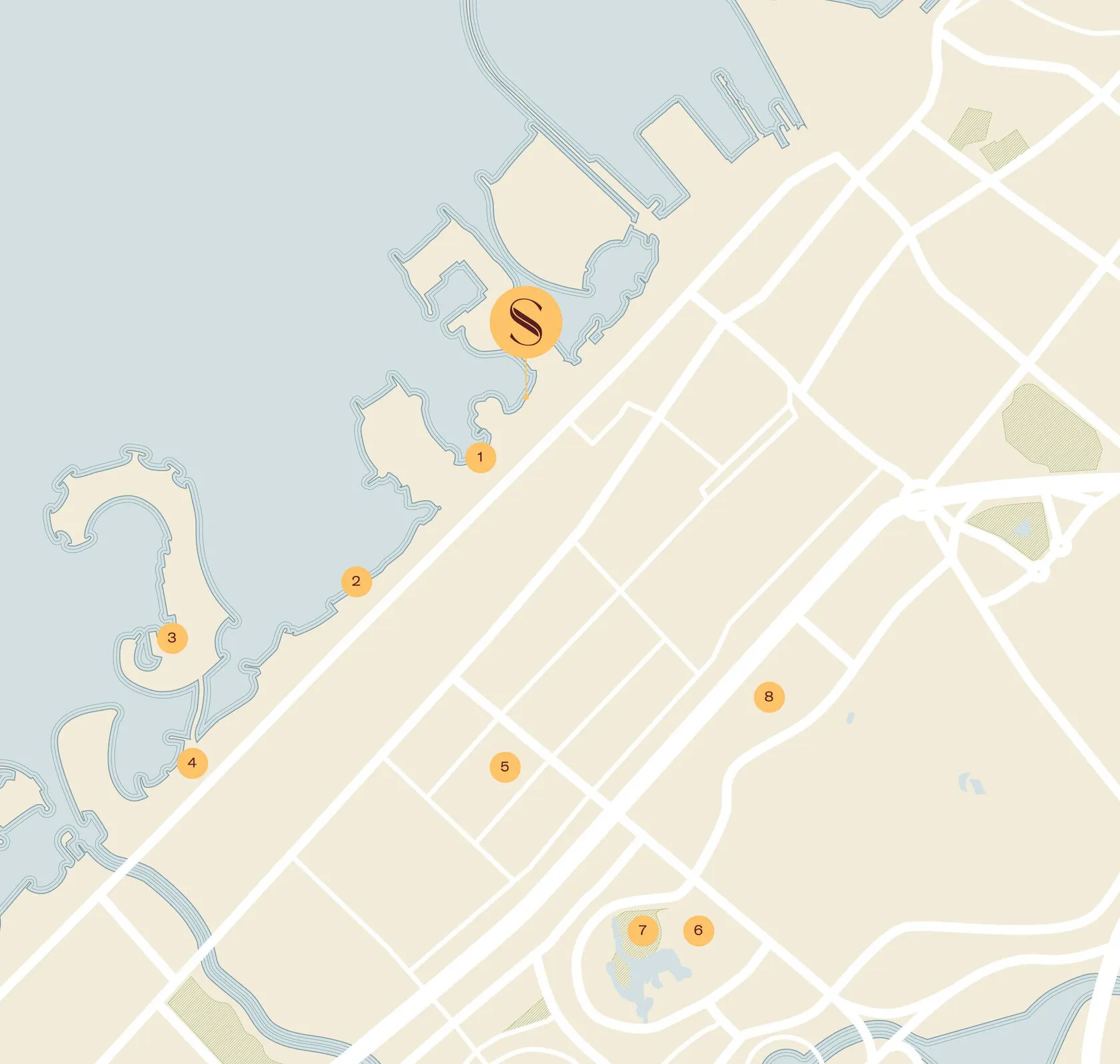 Solaya location map, Jumeirah, Dubai
